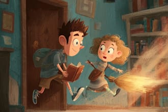 paint marvelous children story kids book illustration