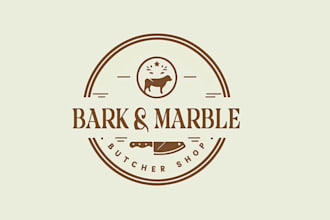 design unique butcher shop logo