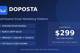 setup a complete email marketing platform with SMTP and tracking pmta vps server