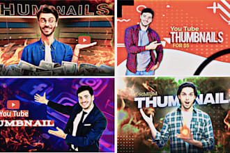 design premium youtube thumbnails
