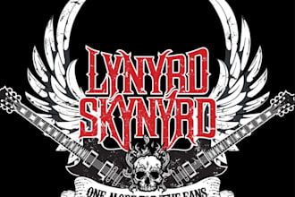 create a hand lettered logo for heavy rock projects