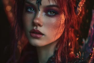 draw fantasy portrait with cinematic lighting