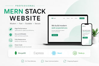 develop and design modern mernstack website