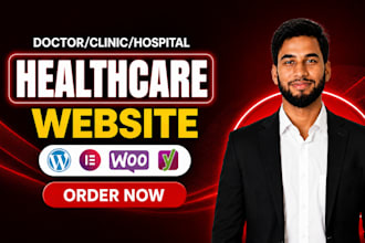 design a healthcare website for doctors, clinics and dentists