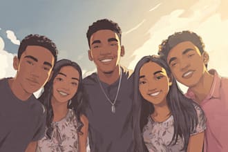 draw your amazing realistic vector portrait