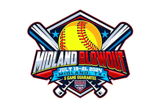create graceful and fantastic softball logo design