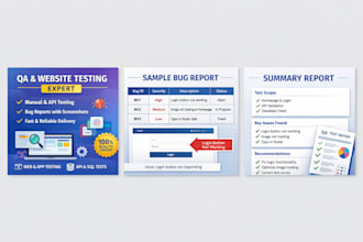 do professional QA testing for web apps, apis, and databases