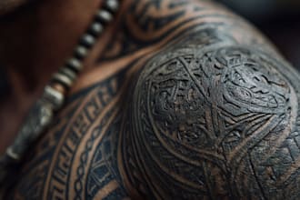 design a polynesian maori tribal tattoo