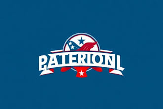 create patriotic and political logo