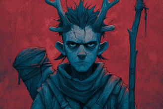 design a horror characters and scary dark illustrations