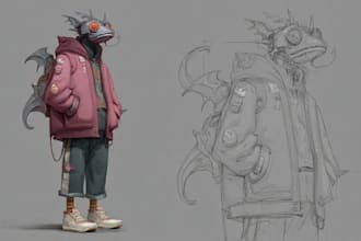 design a concept art character or object