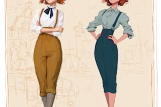 make awesome disney cartoon portrait