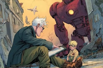 create ai comic book, illustrations any style