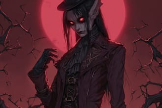draw horror and gothic line art illustrations