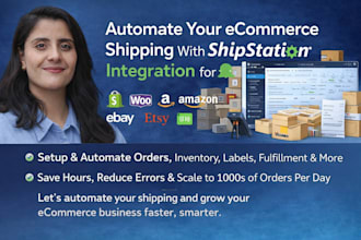 setup shipstation with website and manage inventory orders for ecommerce