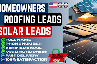 generate solar leads hvac leads with verified homeowners and booked appointments