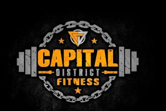 design awesome physical fitness logo