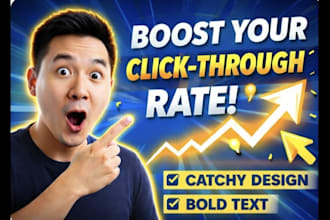 design high CTR youtube thumbnails