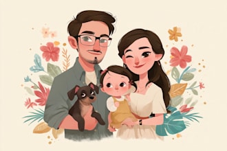 draw a disney family portrait