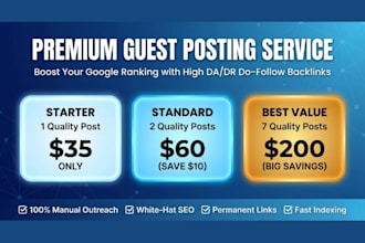 provide premium guest post outreach service