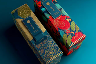 design tea packaging, tea label and tea box designs