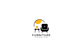 design modern home furnishing logo with 17 hours