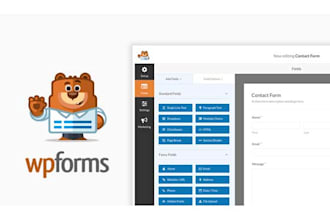 do contact form and log in form in website
