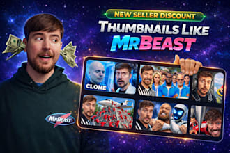 design professional youtube thumbnails like mrbeast