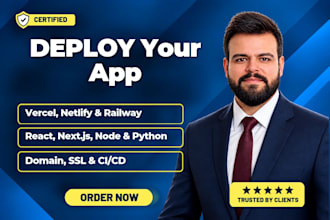 setup and deploy your app on vercel, netlify and railway