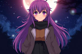draw oc or fanart in anime style