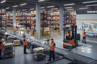 build warehouse onboarding simulation app for logistics and distribution centers