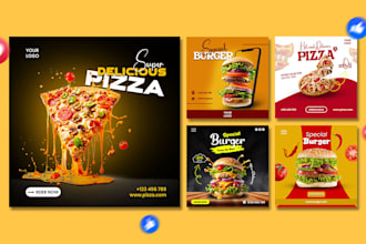 design creative social media posts for restaurants