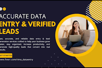 do small business lead generation, email research and data entry