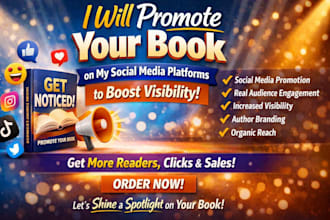 promote your book on my social media platforms to boost visibility