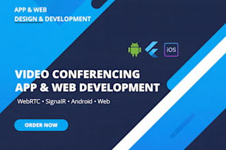 develop,rebrand,fix webrtc signalr based video conferencing application