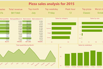 visualise data using excel, and power bi
