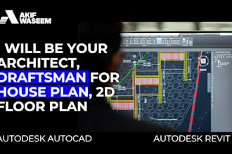 be your architect, draftsman for house plans, 2d floor plan