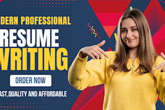 do resume writing or CV design