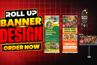 design roll up banner, retractable banner, pull up banner, pop up banner