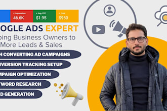 setup, manage and optimize google ads campaigns