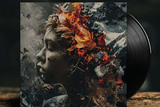 create an album cover design in affinity