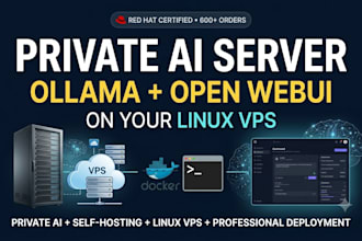 deploy a private self hosted ai server with ollama and open webui