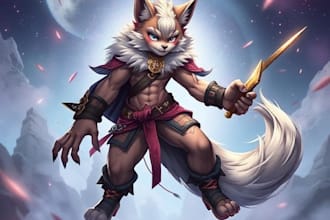 draw fullbody furry or anime art