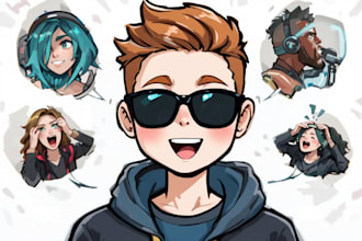 draw cute pngtuber or vtuber avatar for streaming