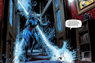 superhero character for comics