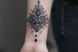 draw minimalist tattoo design