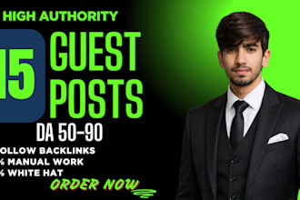 do high authority SEO guest posting with permanent backlinks