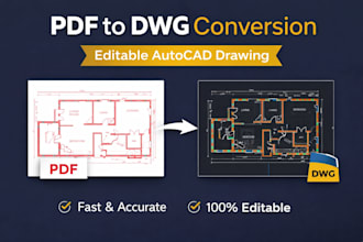 convert PDF drawings to editable autocad dwg file