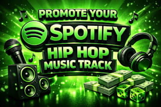 do organic spotify promotion for hip hop music track