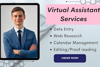 creative executive virtual assistant data entry web search social media manager